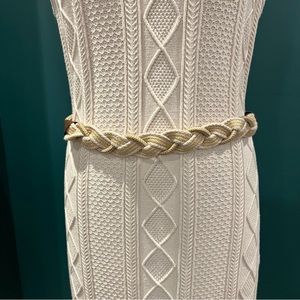 Vintage 1980s 90s Braided Coastal Summer Rope Belt Size ML (old new stock)